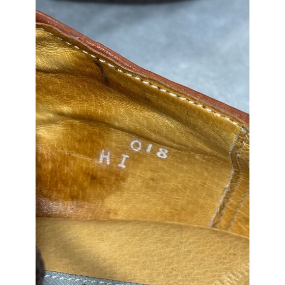 Florsheim Comfort mens shoes 7.5 Oxford Tech Ortholite Brown Leather Cap Toe - Picture 11 of 14